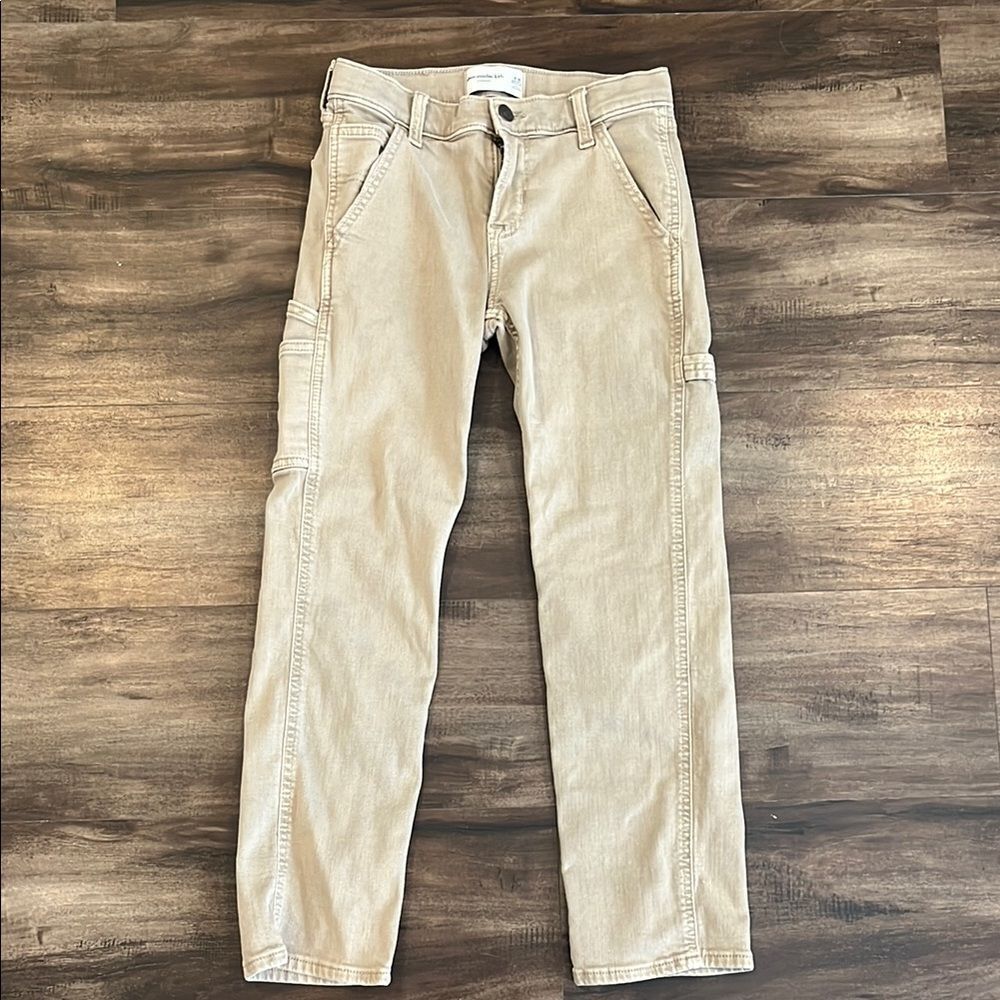 Abercrombie Kids Tan Corduroy Casual Pants Straight Leg